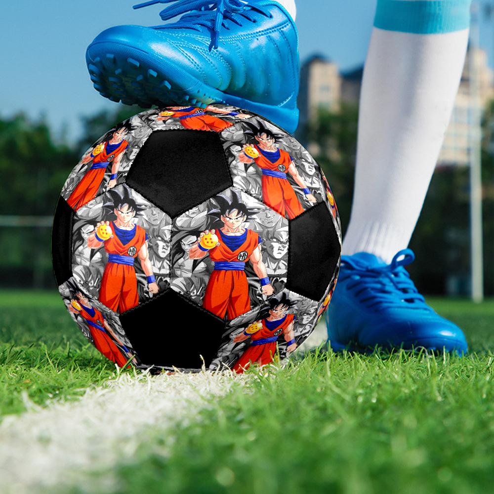 Dragon Ball Indoor Soccer Ball Colorful Machine Stitched PVC Size 5 Team Training Competition Ready Durable High-Bounce Cool Sports Gift