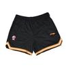 Li Ning Logo Striped Print Loose Basketball Shorts Men Shorts Black AAPS119-1