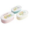 Ланч Герметичный Набор для хранения из 3 штук Средний Маленький Сумикко Гураши Сделано в Коробка, Контейнер, Контейнер, (Большой 400мл, 280мл, 180мл), Дом Крота,
