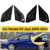 Для Honda Fit Jazz 2009-2013 Пластик ABS Накладка на заднее боковое стекло (треугольная) Декоративная накладка на боковой воздухозаборник Автомобильные аксессуары на клейкой основе