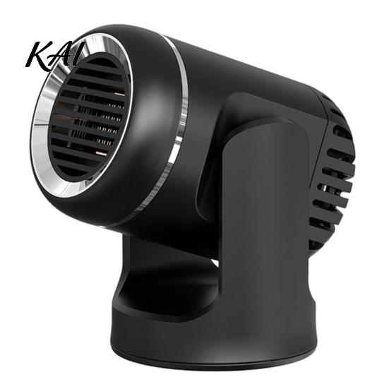 12v Car Interior Heater Portable Defroster, 12V Compact Electric Heating Fan for Auto Windshield Defogging, Desktop Space with Adjustable Air