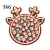 Decorative Puzzles Set Christmas Reindeer Jigsaw Puzzle Decoration, Santa Claus Cat Elk Theme Holiday Toy, Festive Wooden for Gift