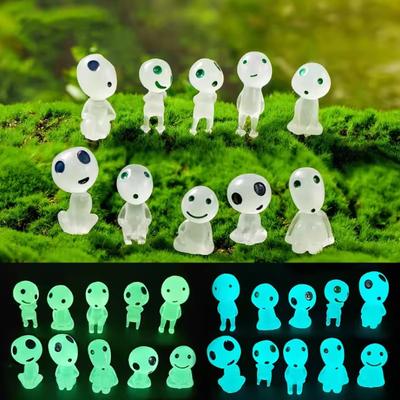 3D Ночник Кукла Миниатюрный Рождественский Пейзаж Кукла Украшение Дома Подарок Гостиная Хэллоуин Украшение Комнаты Светящийся Эльф