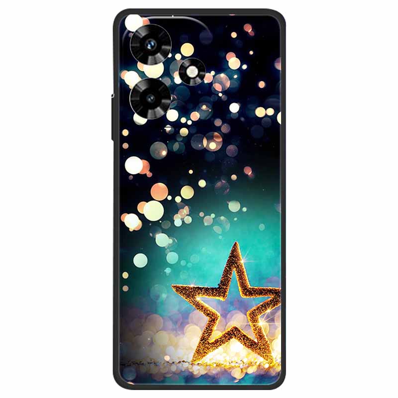 Чехол для Infinix Hot 30 X6831 Крутой Мультяшный Мягкий Силиконовый TPU Чехлы для Infinix Hot 30 Чехлы Hot30 6.78" 2023 Телефон Черный Funda