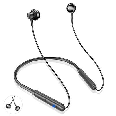 Новые наушники-ожерелье с 38 часами непрерывного воспроизведения и Bluetooth. Эти Bluetooth-наушники оснащены Bluetooth CVC шумоподавлением и быстрым a