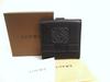Authentic Anagram Black Leather Bifold Wallet Compact Wallet #a910 Refurbished