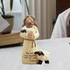 Хорошая статуэтка Религиозная коллекция подарков Держащий ягненка Католический Иисус Фигурка Арт-скульптура для