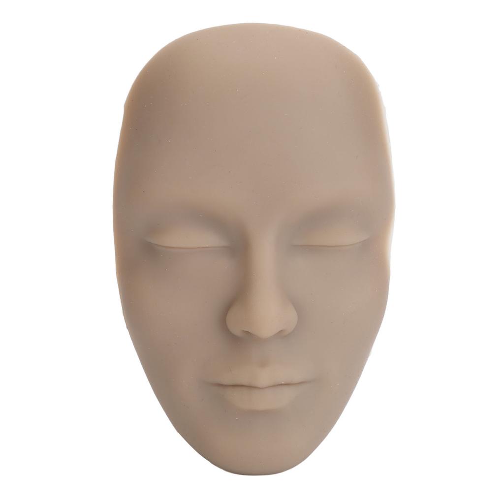 Набор для практики макияжа 3D Реалистичное Лицо для Практики Полного Макияжа 8 шт. Кистей для Макияжа Многоразовый Манекен для Косметической Практики