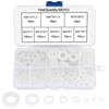 500-Piece Pack of Nylon Flat Washers, M2-M10 (M2, M2.5, M3, M4, M5, M6, M8, M10), Spacers, Flat Washers, Insulated Nylon, Anti-Level Washers, Convenie