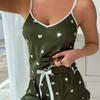 Summer Women's Pajama Two-piece Set, Sexy and Casual Halter Top and Shorts, Home Wear Set