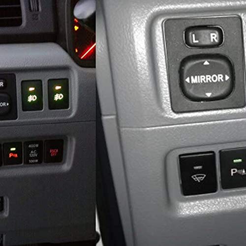 Для противотуманных фар Plouluyt, светодиодный фонарь, 4-полюсный 12 В с подсветкой, кнопочный переключатель, светодиодная полоса DRL (33x22мм)