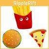 Adorable And Comfortably Plush Cute French Fries Stuffed Toy And Pizza Cushion