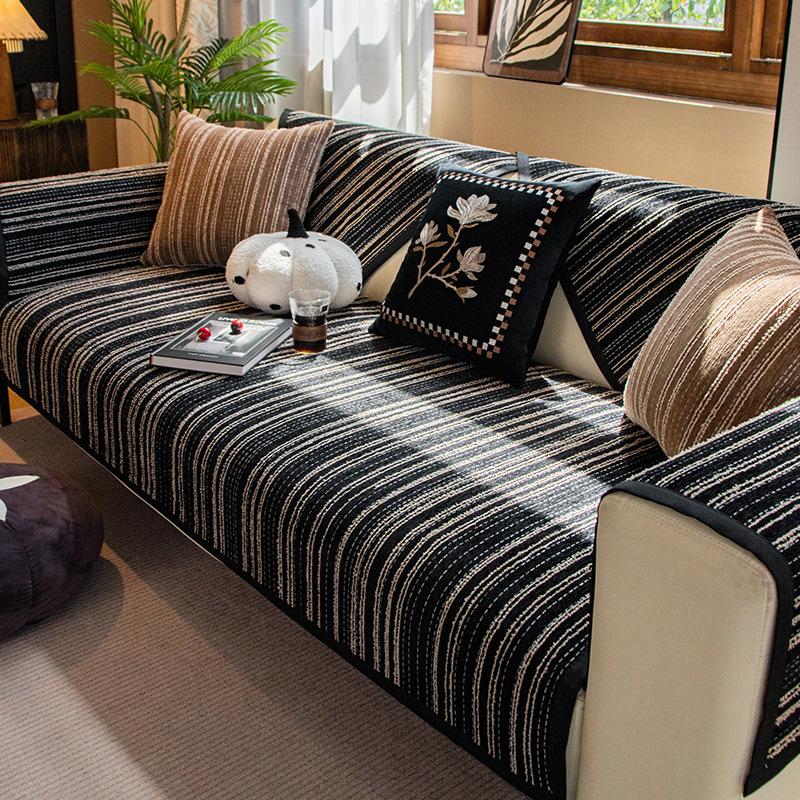 Новая подушка для дивана, универсальная для всех сезонов, нескользящее и грязеотталкивающее полотенце на подлокотник, высококачественный чехол на сиденье из шенилла