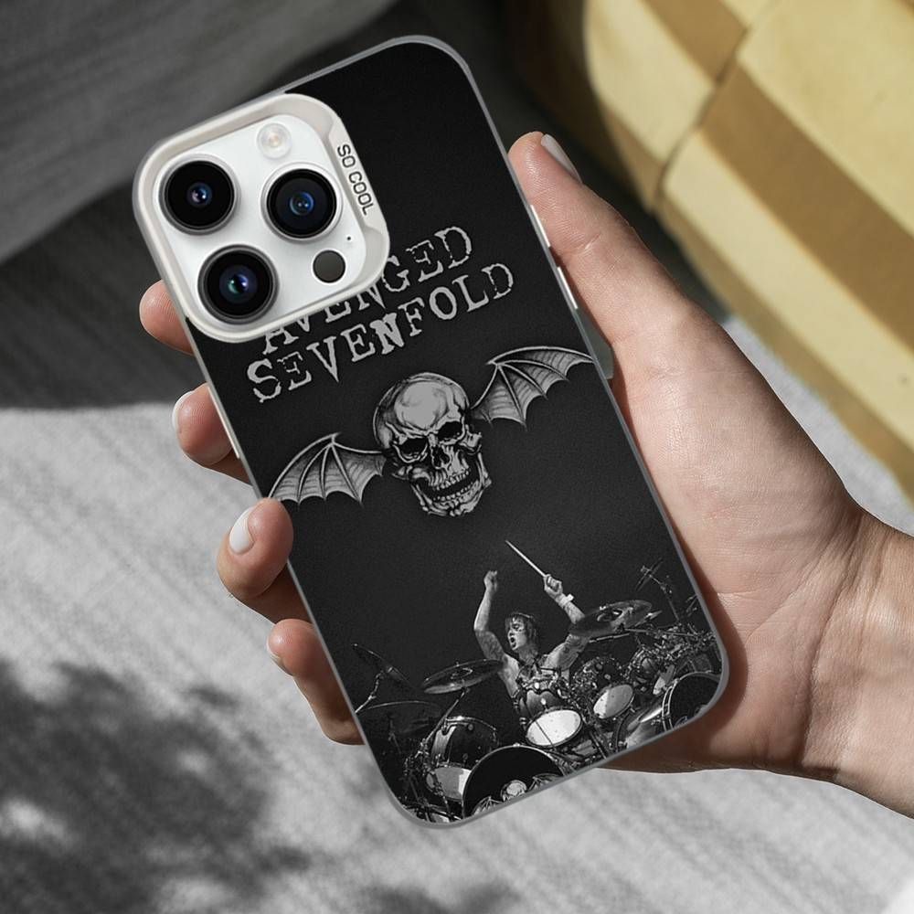 Band A-Avenged S-Sevenfold Phone Case For iPhone 16,15,14,13,12,11,Mini,Pro,SE,MAX White Matte Shockproof Cover