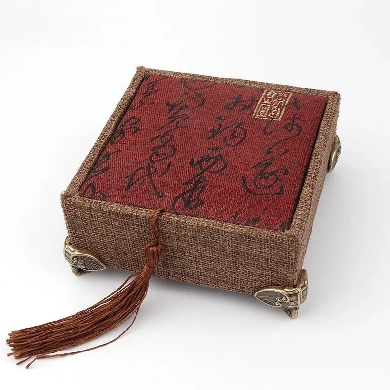 2025 New 4PCS Antique Elephant Vintage Bronze Jewelry Chest Box Wooden Case Decorative Protection Feet Leg Plastic Material