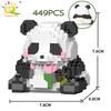 Mini Cute Panda Micro Building Blocks 3D Diamond Model Animals Bricks DIY City Construction Toys for Children Kids