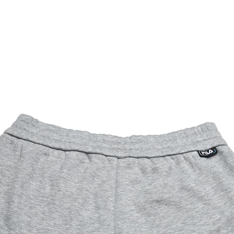 Fila Оригинальные женские флисовые брюки на кулиске, модные, простые, теплые, свободные, прямые, повседневные брюки, женские брюки Cartier-Flower-Gray F51W549602FMG