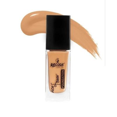 Recode Ace of Base Foundation 30 мл | Оттенок 04 — Lodhiana | Сияющий матовый финиш | Легкий | Стойкий | Водостойкий | Высокая степень покрытия