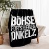 1pc Blanket - Böhse Onkelz band Print Design, Lightweight Blanket for Sofa, Bed- Soft &Warm, Gift for All Seasons