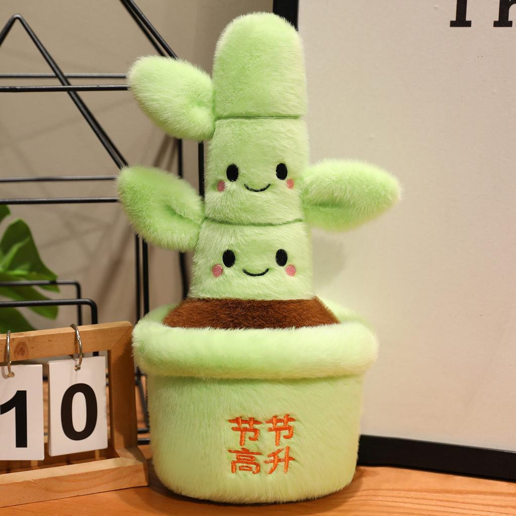 New Oranges Potted Plant Plush Toy Lovely Realistic Bamboo&Persimmon Potted Plant Stuffed Doll Plush Greenery Living Room Decor