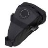 FAIRWEATHER Mini Seat Waterproof Bicycle Saddlebag for Touring Bag, Black, Compact, Lightweight,