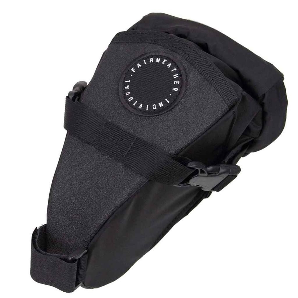 FAIRWEATHER Mini Seat Waterproof Bicycle Saddlebag for Touring Bag, Black, Compact, Lightweight,