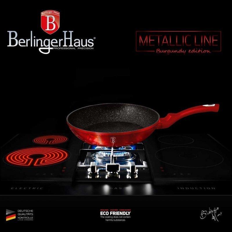 Patelnia Granitowa 30Cm Berlinger Haus Red Metallic Line Bh-1254