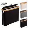 Корзина для хранения рулонов туалетной бумаги с крышкой, большая вместимость, дышащая, легкая, легко моющаяся, держатель для чистки, складная конструкция, диспенсер, органайзер