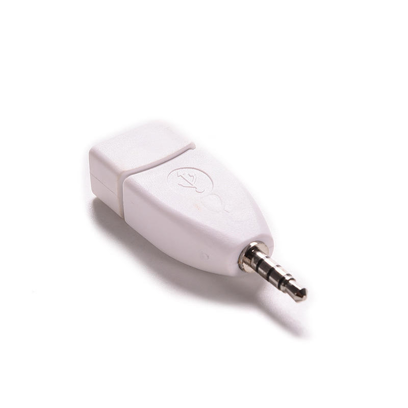 USB 2.0 гнездо на 3,5 мм штекер AUX аудио разъем адаптер-переходник для автомобильного MP3-плеера, мобильных телефонов 1 шт.