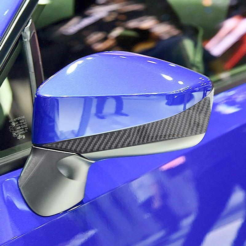 Углеродное волокно, украшение для зеркала заднего вида автомобиля, накладка, боковое зеркало заднего вида, Декор, наклейка, наклейки для Subaru BRZ для Toyota