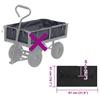 Garden Cart Liner Black 81 x 41 x 40 cm Fabric