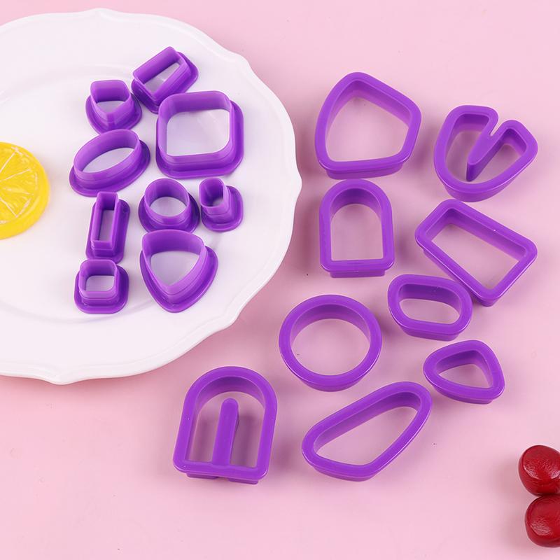 18 шт. Резаки для полимерной глины, принадлежности для изготовления сережек, инструменты для резки глины