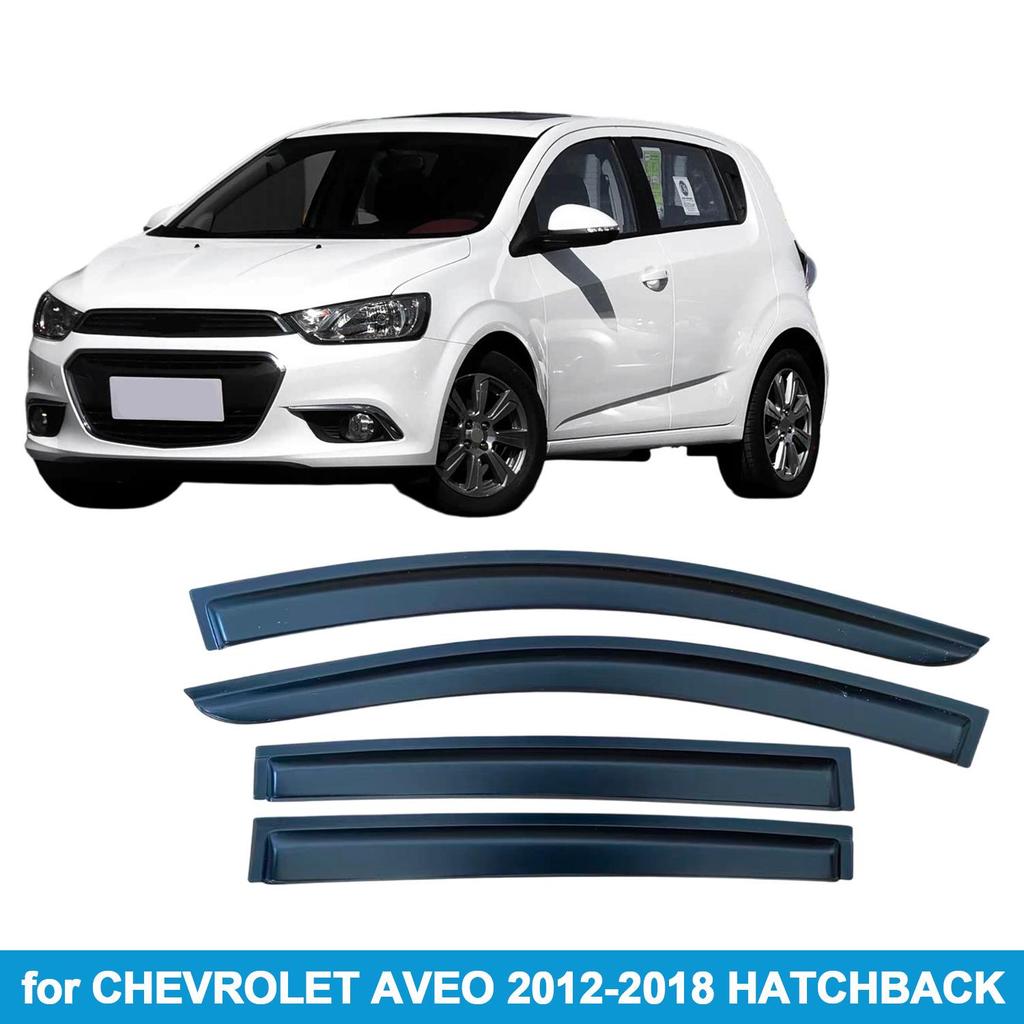 Дефлекторы боковых окон Chevrolet Aveo 2012-2018 Хэтчбек для защиты от дождя и солнца