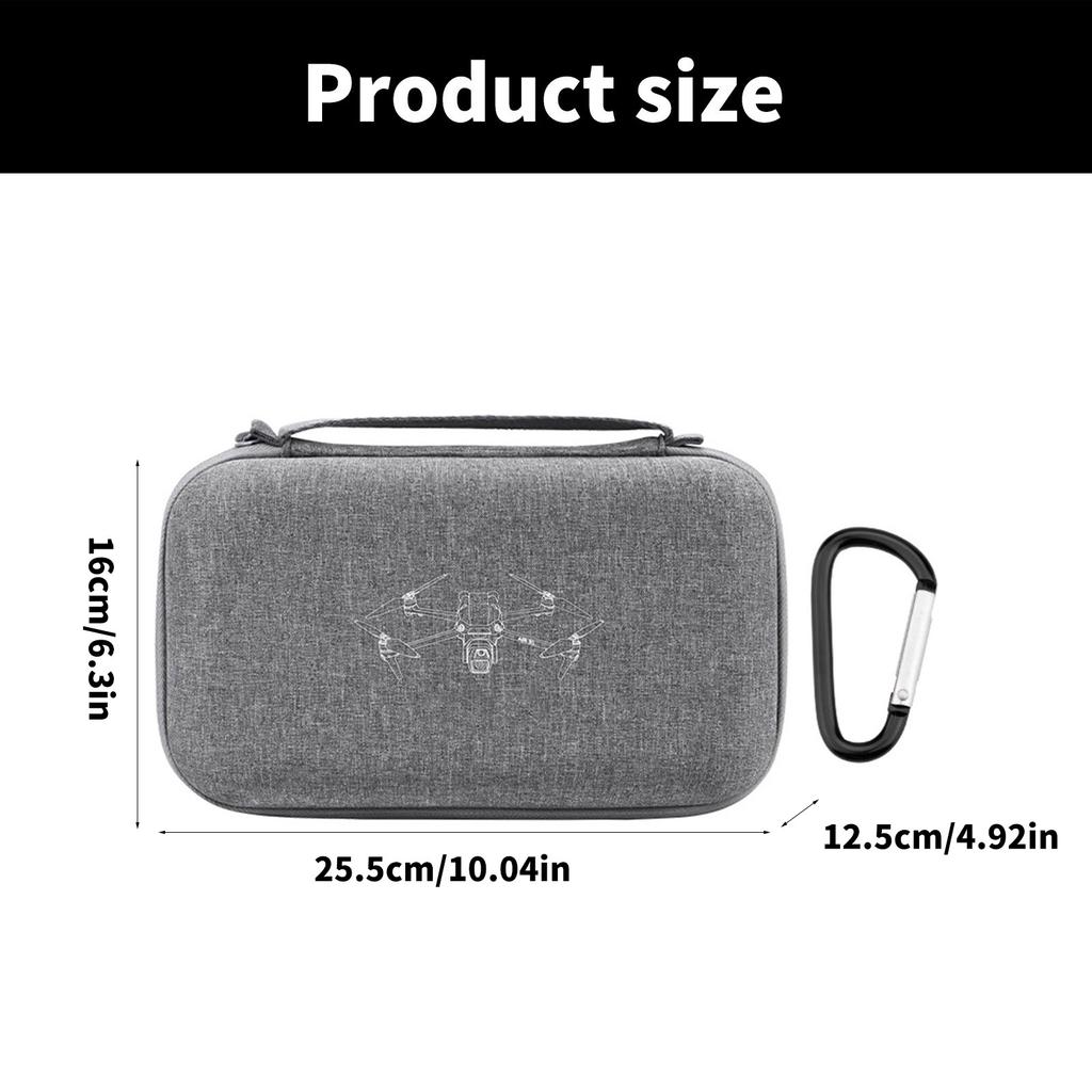UAV Body Carry Case Storage Bag for Air 3S Water Resistant Organiser Shockproof Container Box with Portable Handle