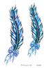 Waterproof Temporary Fashion Flower Feather Tattoo Designs for Women Arm Shoulder Neck Back Temporary Tattoo Skin