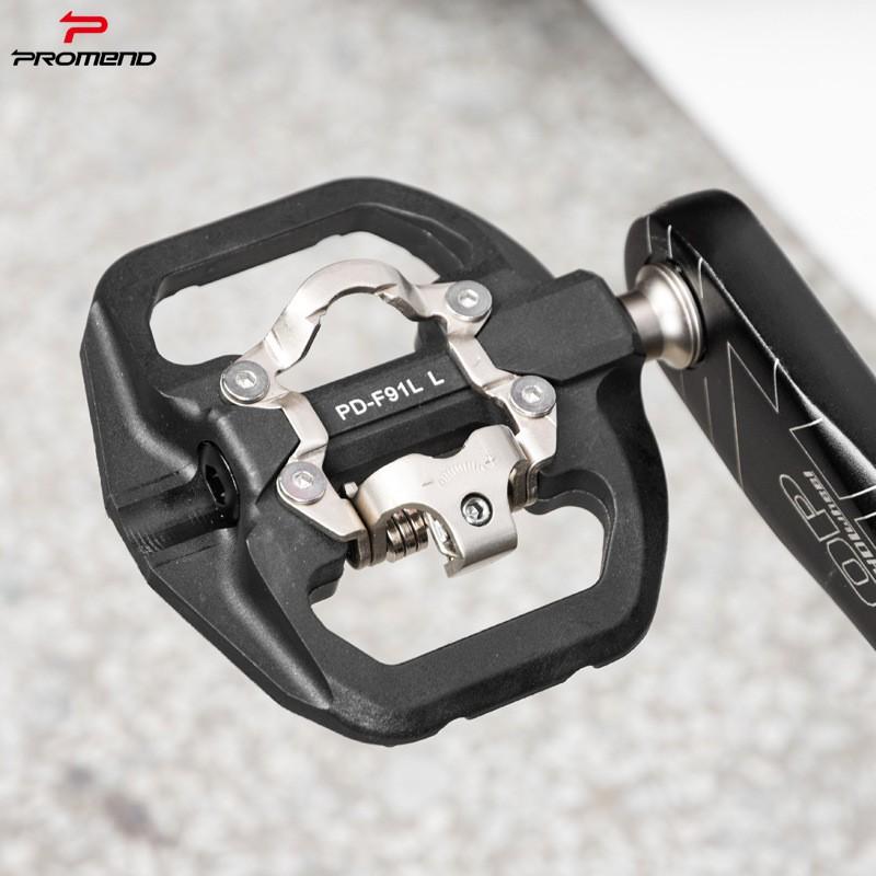 Mountain Bike Clipless Pedals With Aluminum Body Sealed Bearing Thick Axle Compatible SPD Cleats