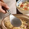 Japanese-style Rice Shovel Non-stick Rice Spoon 304 Stainless Steel Wooden Handle Rice Spoon Household Rice Cooker Rice Spoon