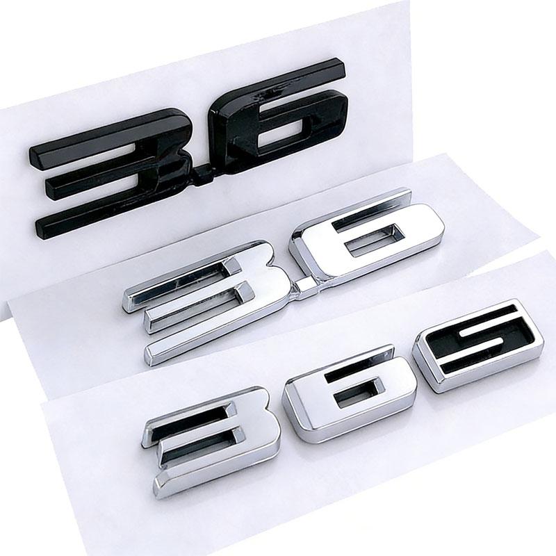 3.6 36S trunk label logo car stickers for Cadillac CTS SRX SLS CT456 XTS XT rear tail 36S 3.6 emblem refitting car accessories