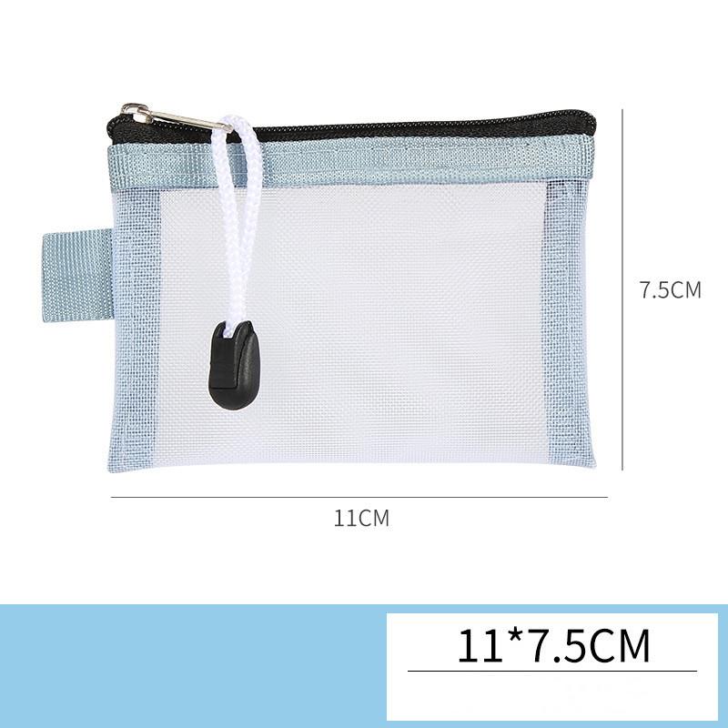 Мини-прозрачная нейлоновая сетчатая сумка для карт, органайзер для кредитных карт, портативный кошелек для монет, губная помада, сумка для хранения ключей с линией передачи данных
