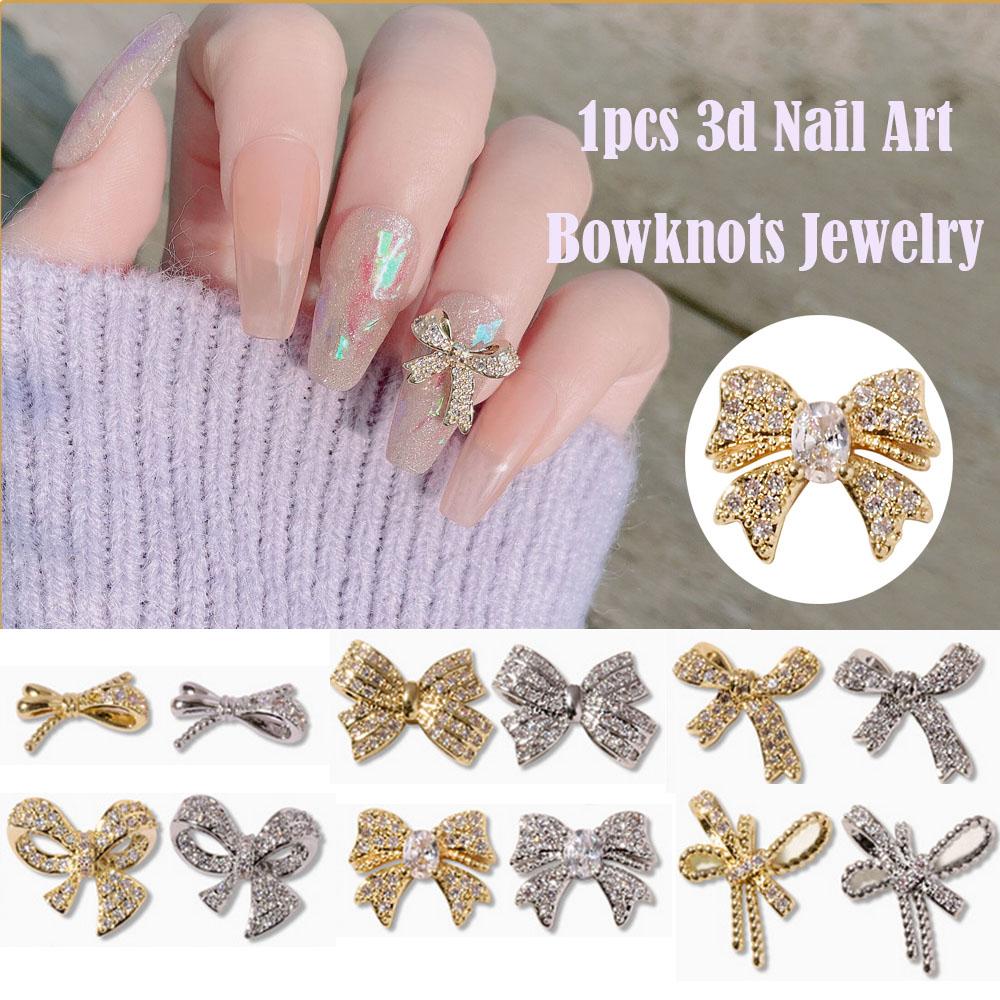 Украшения Роскошные DIY Украшения для нейл-арта Стразы для ногтей Аксессуары для маникюра Бантики Ювелирные изделия