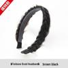 Non-slip Fishbone Braid Wig Headband: Women's Braided Hair Accessory with Teeth