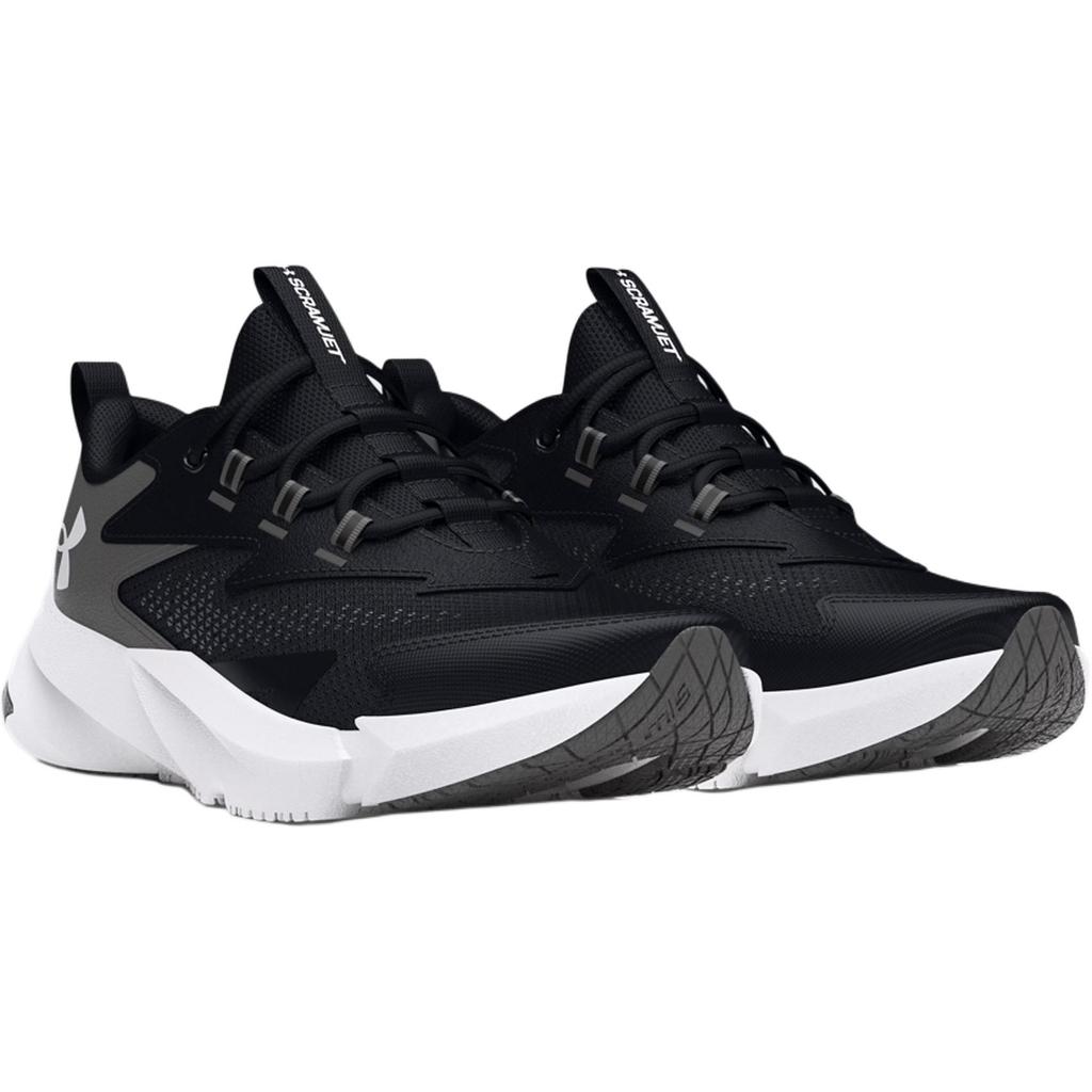 Under Armour Scramjet 6 GS Black White Kids Sneakers Castlerock 3027691-001