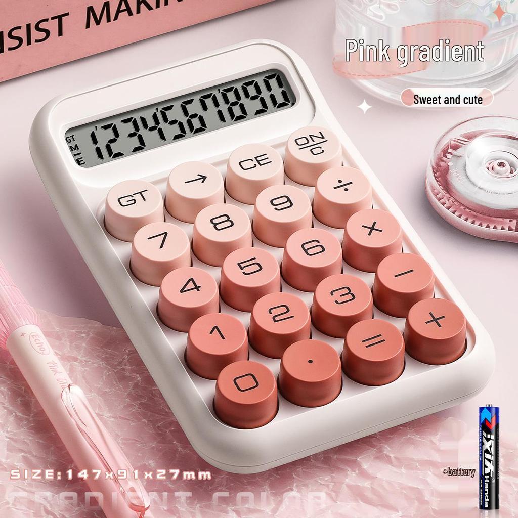 Gradient Goddess Multifunctional Office & Exam Calculator with Flexible Keyboard