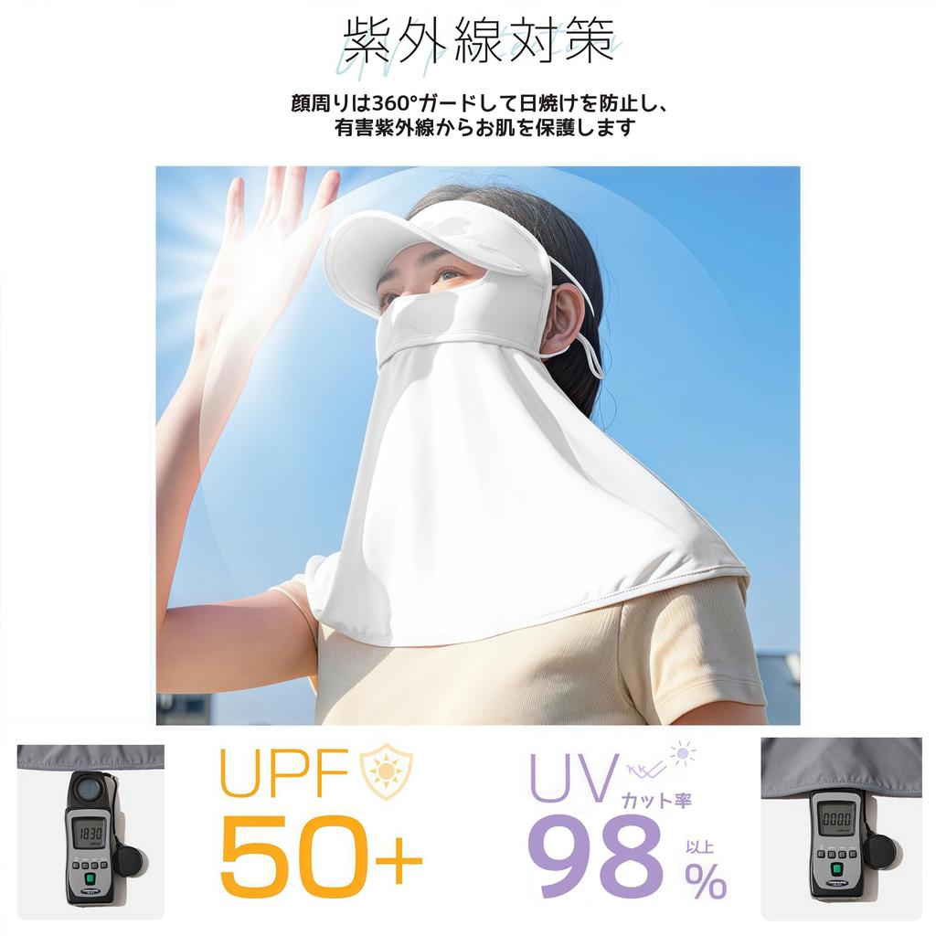 New Design for Cool To the Integrated Sun Visor and UV Sun Comfortable for Nose and Full Face Sun with Face Adjustable for Outdoor Gray [LIUSHUYAN]
