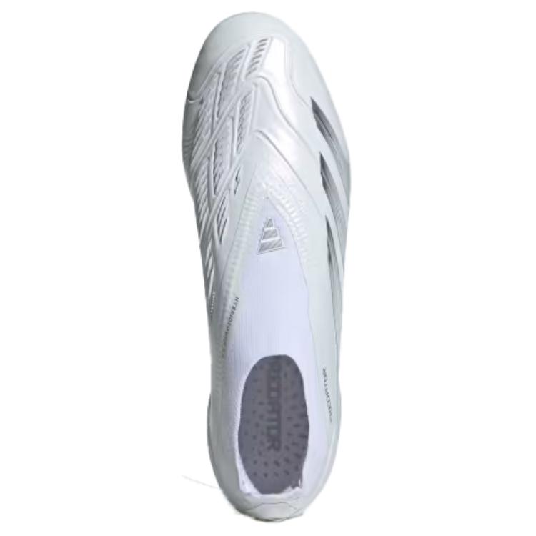 adidas Predator 24 Elite Laceless FG Pearlized Pack Кроссовки унисекс Белый Облако-Белый Серебристый-Металлик IE1806