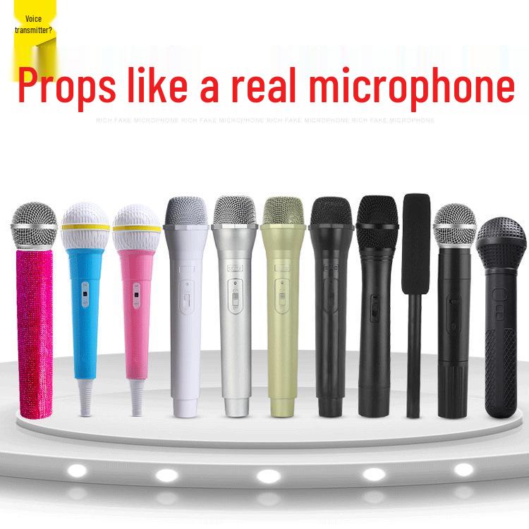 Children's Toy Microphone & Earphone Set for Photography & Performance Practice