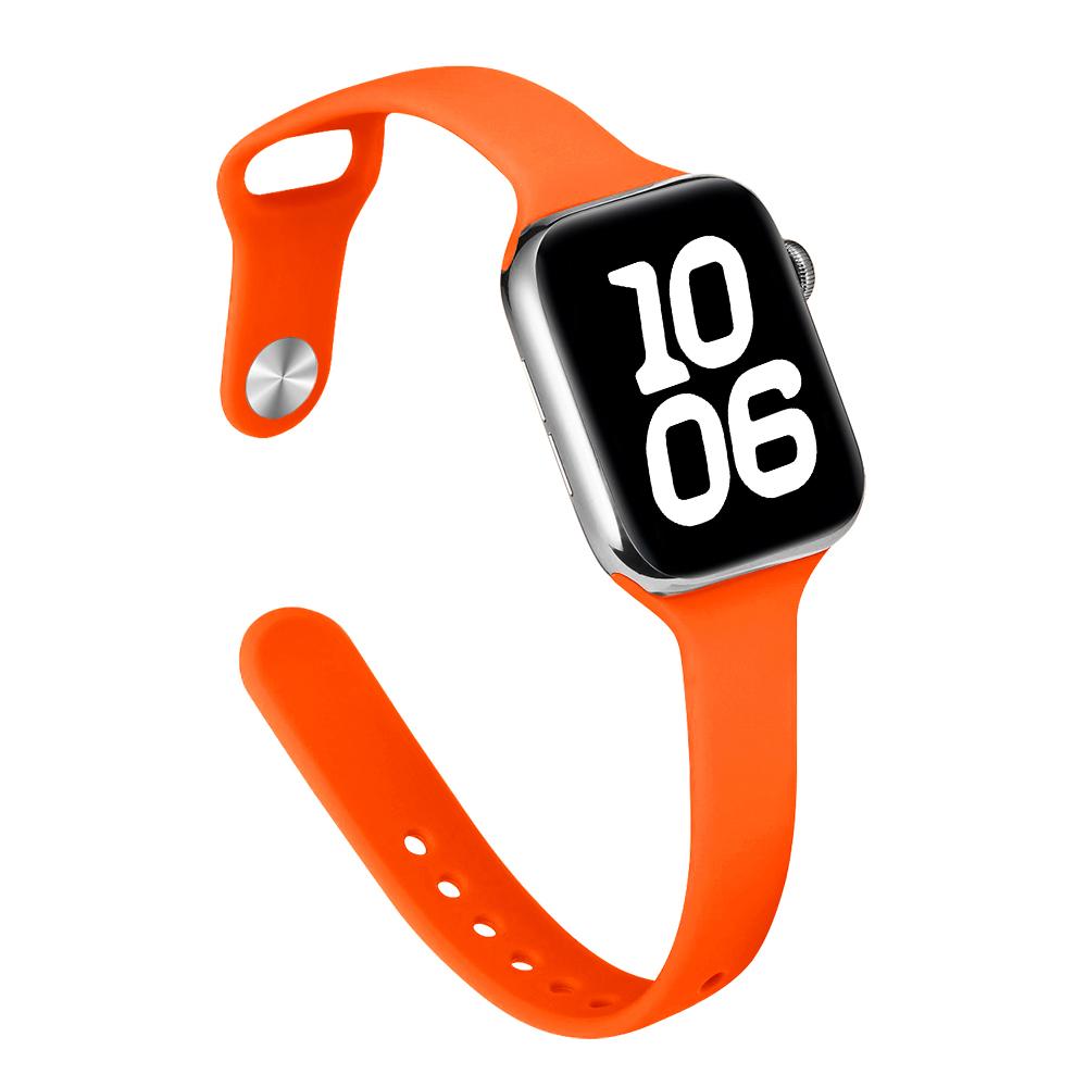 Тонкий силиконовый ремешок для Apple Watch 46 мм Band 44 мм 45 мм 38 мм 42 мм 49 мм Bracelet iWatch Correa Serie 8 7 6 5 SE 4 9 10 ultra 3 2