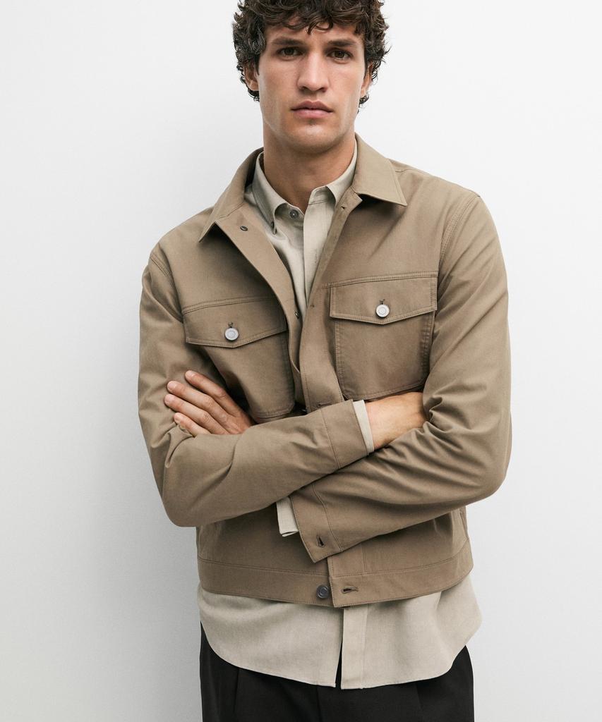 Massimo Dutti Double Pocket Trucker Style Jacket