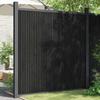 VidaXL Fence Panels, Protective Barrier, Privacy Screen, Outdoor Garden Patio Terrace Privacy Screen, Grey 4003980