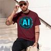 Ask Me About Ai Ifial Intelligence Tshirt Unisex Summer Streetwear Custom Printed Grh Tshirts Camisetas 2026 New Model Short